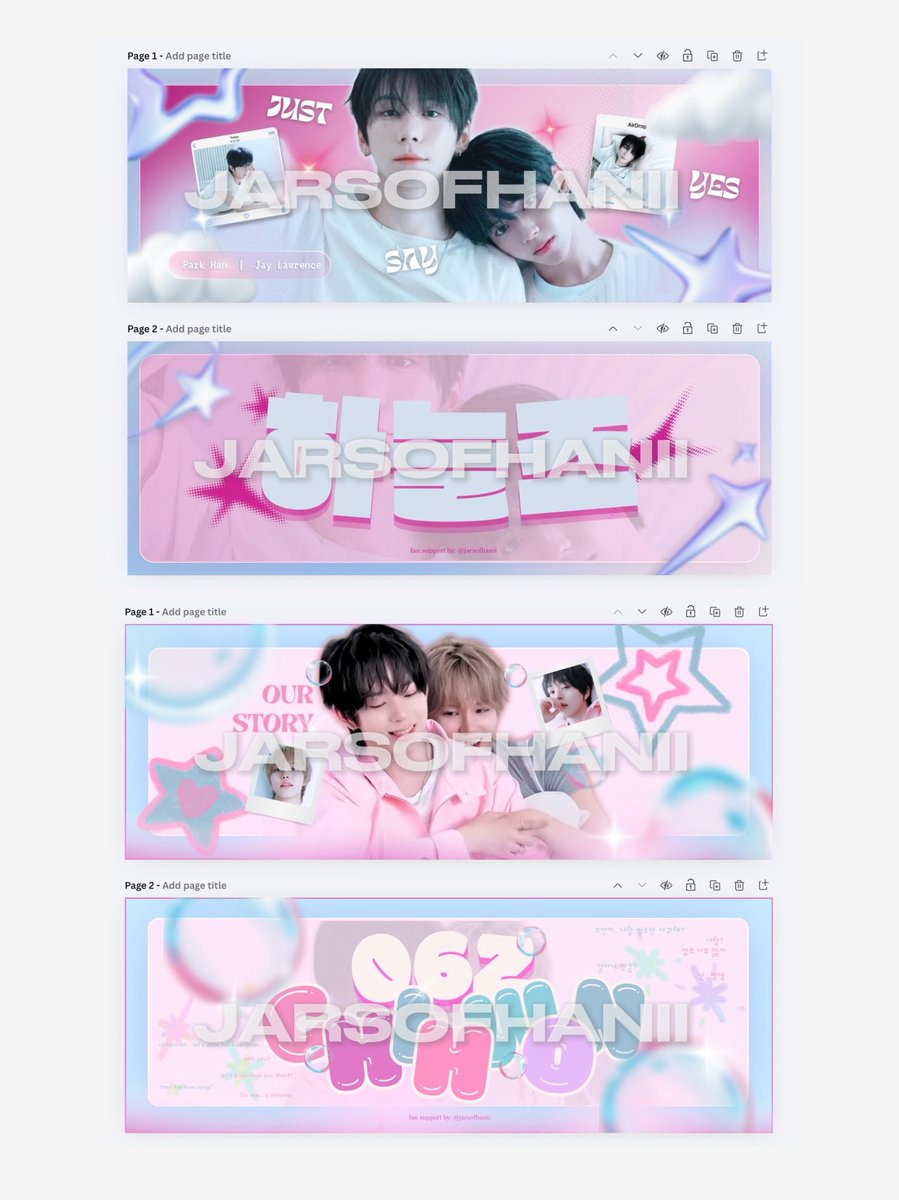 jarsofhanii's tweet photo. 𝒊𝒏𝒕𝒆𝒓𝒆𝒔𝒕 𝒄𝒉𝒆𝒄𝒌 .ᐟ 

i’m trying to see which design should i have produced more in quantity. 

which hand banner would make you go crazy if you receive them as freebies? comment ☁️ for #haneulz and 🍬 for #chihwon 

#THE_FIRST_SPARK_IN_MANILA https://t.co/1T860k3FRO