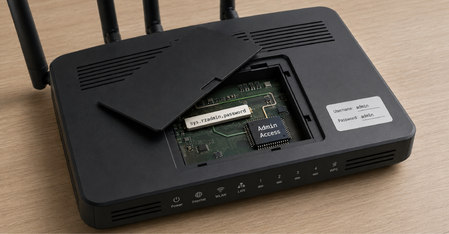 TheHackersNews's tweet photo. 🛑 WARNING - Several Tenda firmware builds embed an undocumented auth backdoor in /bin/httpd.

CVE-2026-11405 checks sys.rzadmin.password after normal login fails. If the supplied password matches, it creates an admin session.

Still unpatched.

Read: https://t.co/stVWkRlFNl https://t.co/5gCE1HSVpW