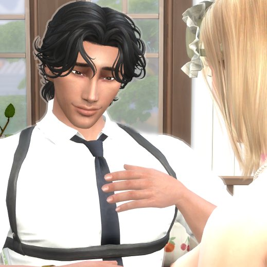 arteliie's tweet photo. i just found out my sim's fiancé is gorgeous??? I made him and i didnt know he had this expensive of a facecard?? gosh its so muggy in here https://t.co/4LH8bjntSS