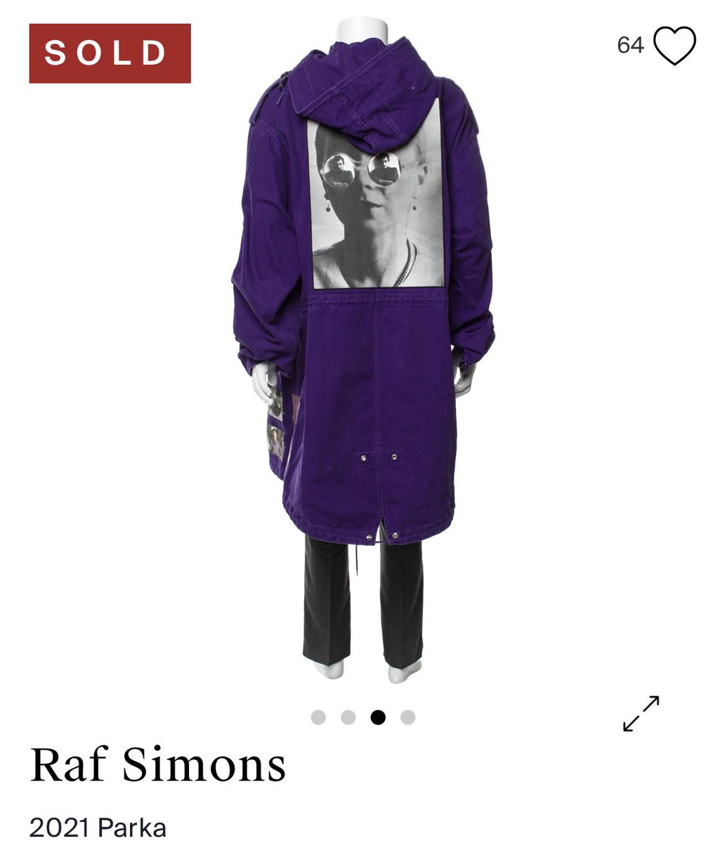 👻🧥💜 Raf Simons AW2021 Graphic Patch Parka 🗓 07.07.2026