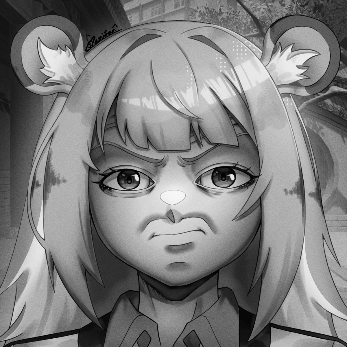 OkamiSan3's tweet photo. When Ju Fu Fu realizes what Belle and Yi Xuan were doing in their room 
#ZenlessZoneZero #ゼンゼロ #ZZZ https://t.co/X5MEqfgoN5
