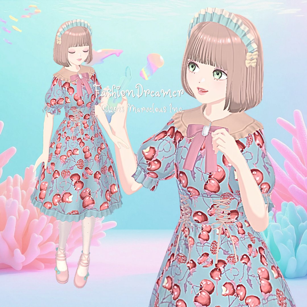 _lulala's tweet photo. ふわふわくらげちゃん𓂃𓈒𓏸🪼ᩚ
#ファッションドリーマー
#FDマリンコーデ https://t.co/MO2ElfVrll