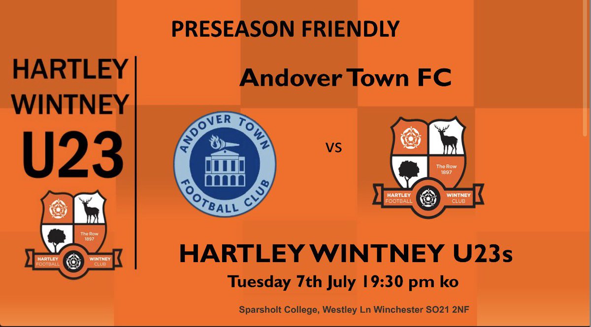 HWFCU23's tweet photo. ⚽️ 𝗠𝗔𝗧𝗖𝗛𝗗𝗔𝗬!⚽️
Pre-season game 1

Tonight the 23s travel to @Andovertownfc 
For the first set of preseason fixtures 

🕢 7.30PM KO https://t.co/V3WsT6fRqn