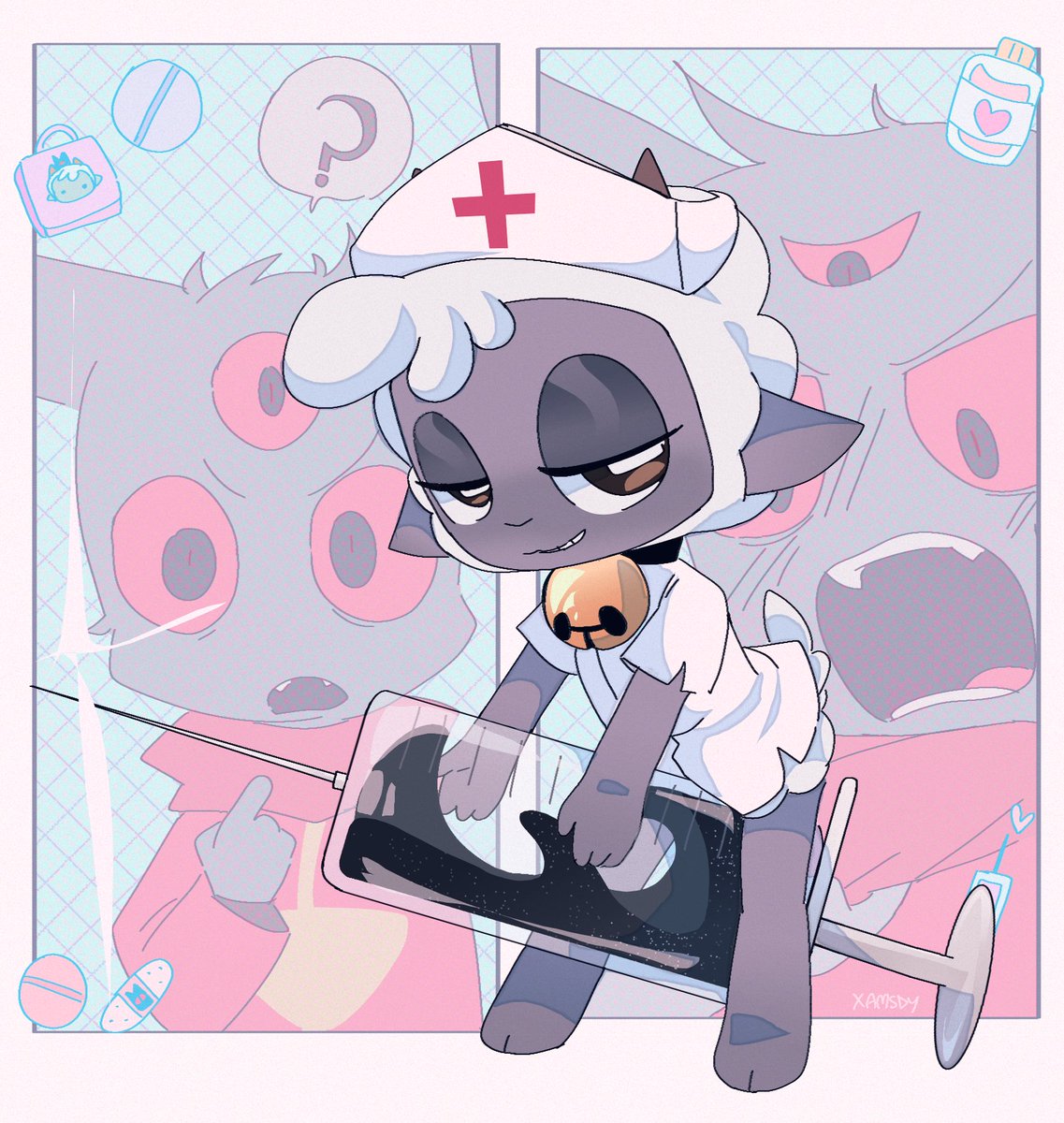 xamsdy's tweet photo. Lamby med!!!
#narilamb #cultofthelambfanart https://t.co/Yuo4gis6pu