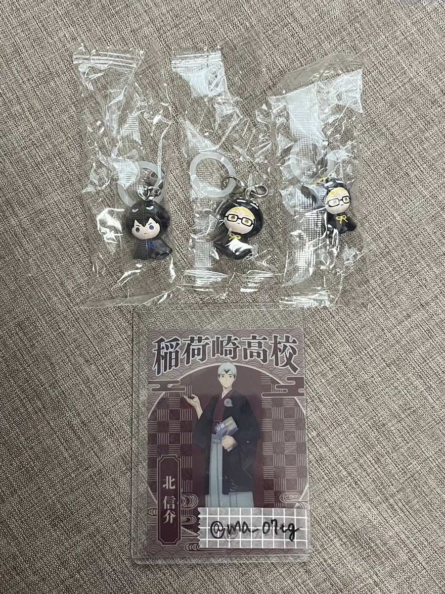 ma_07tg's tweet photo. 【交換】 ハイキュー めじるし アクセサリー アニマルver.1 つながリングチャーム

譲：画像1.2枚目
影山、月島×2、山口(ヤマグチガラス)×2

求：画像3枚目
宮侑、宮治

お気軽にお声かけください💫💫 https://t.co/KMFJQSKy6D