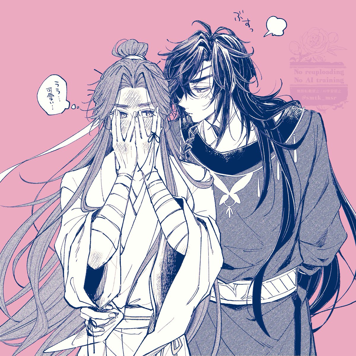smtk_msr's tweet photo. たまに不機嫌になってみせる小悪魔花花が可愛くて仕方ない殿下 https://t.co/lu32o7diTk