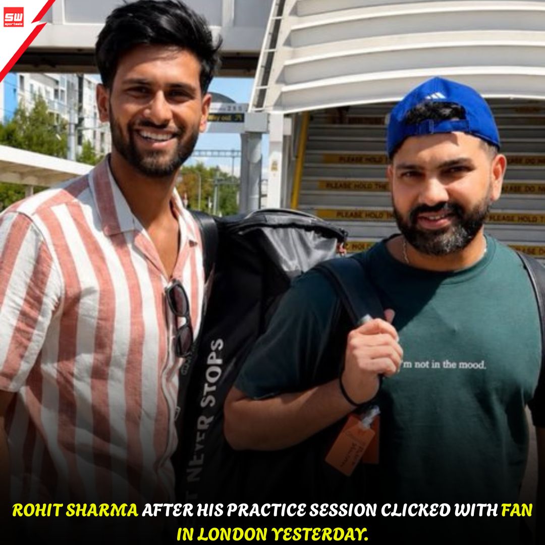 mysportswiz's tweet photo. ROHIT SHARMA MEETS FANS IN LONDON
Captain, champion, and always a fan favorite!
https://t.co/7Wm3X0Tlrs
#Agarkar #Sanju #TheLegend #CaptainCool #BCCI #SuryakumarYadav #TeamIndia #OneTeamOneDream #BleedBlue #SKY #Cricket #SportsWiz https://t.co/qRx2REsW4e