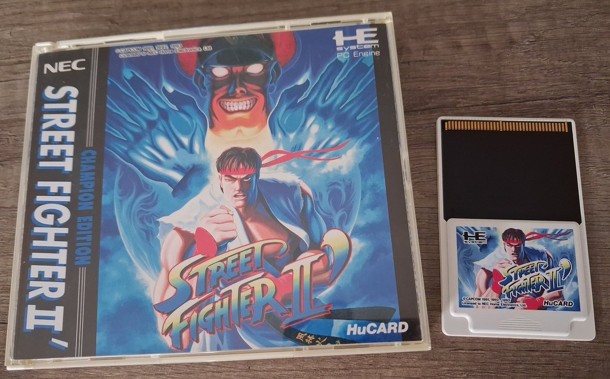 SoberRetro's tweet photo. Morning all, hope you've had a good start to the week 🌞 from my PC Engine collection Street Fighter II' Champion Edition, released June 12, 1993 its a port of the arcade classic 👍 have a great day all #retrogaming https://t.co/LzGbKj49Mr