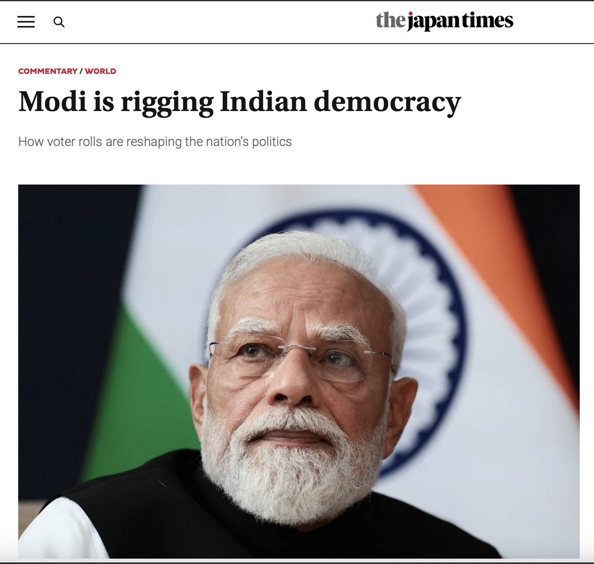 RBarucha's tweet photo. @Mrsinha Reason why @prabowo is decorating @narendramodi .
Soon @ecisweep will send its team to tutor them on #votechori. 
@msoekarnoputri https://t.co/MS1pLuUZh5