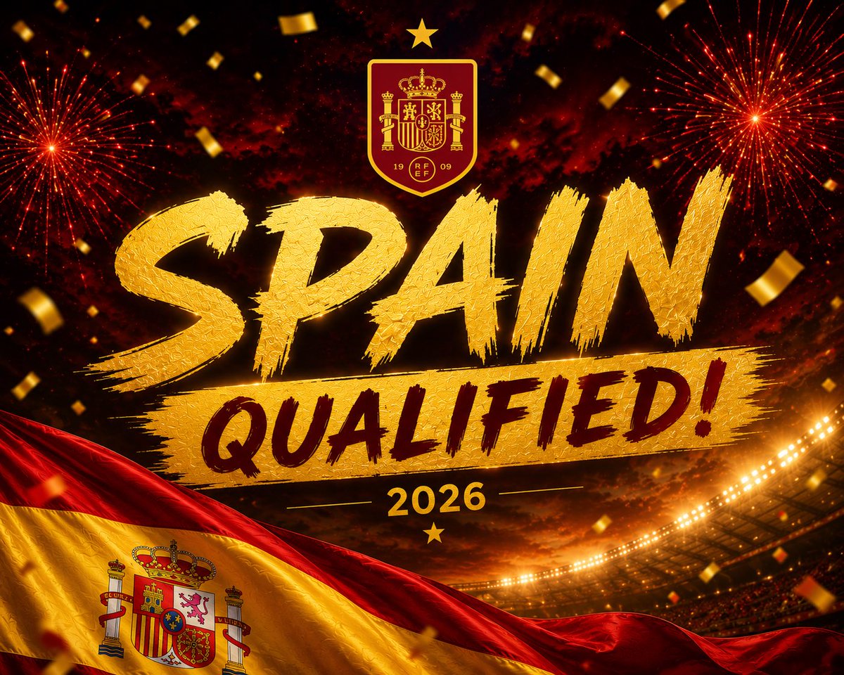 FCChainHQ's tweet photo. 🇪🇸 SPAIN ARE THROUGH TO THE WORLD CUP 2026 QUARTER-FINALS! 🔥

A tense Iberian derby was decided in the closing moments as Spain defeated Portugal 1-0 to secure their place in the last eight.

A disciplined performance, patience until the very end, and another step closer to World Cup glory. ⭐🏆

Congratulations, Spain! 👏🇪🇸

#Spain #LaRoja #WorldCup2026 #FIFAWorldCup #QuarterFinals #Football