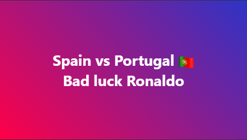 ismailnaamian's tweet photo. #spainvsportugal #badluck #ronaldo #Tredning #football https://t.co/yEUJJDe5C1