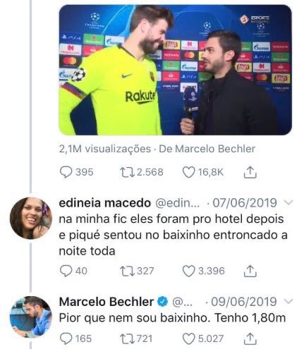 wwxwashere's tweet photo. my favorite football yaoi is when a brazilian journalist interviewed piqué, someone commented "in my fics they went to the hotel and piqué was a bottom to the short guy the entire night" and the journalist just said "i'm actually not even short, i'm 1.80m tall" 😂 https://t.co/kjOY4xebU2