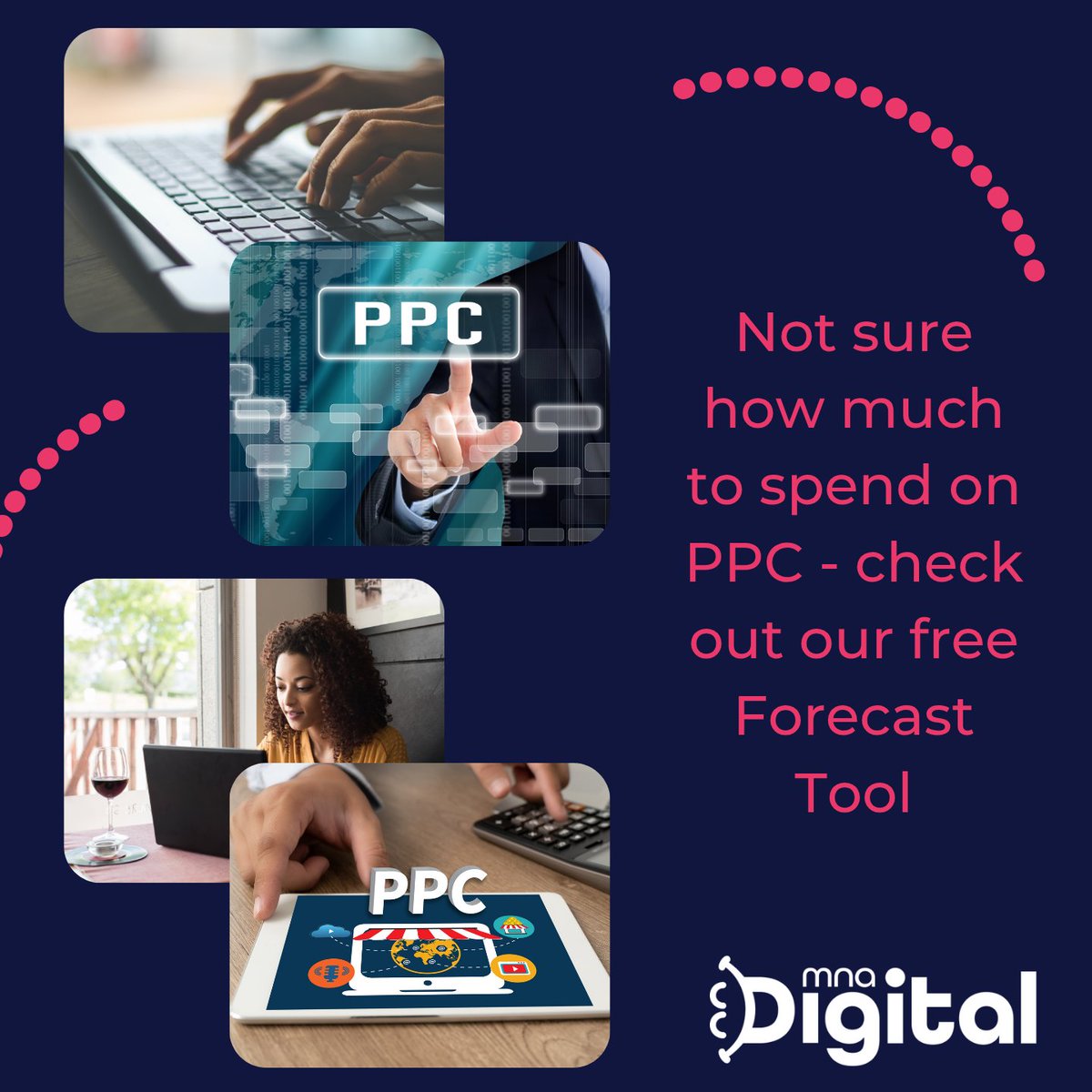 MNAdigital's tweet photo. Not sure how much to spend on PPC? Our free PPC Forecast Tool takes the guesswork out of budget planning.

Simply enter your media spend, conversion rate, and industry - and get instant estimates.

Try our PPC Forecast Tool 👉 https://t.co/rQW5Ap5OvV 

#PPC #DigitalMarketing https://t.co/kj9JP2kjZE