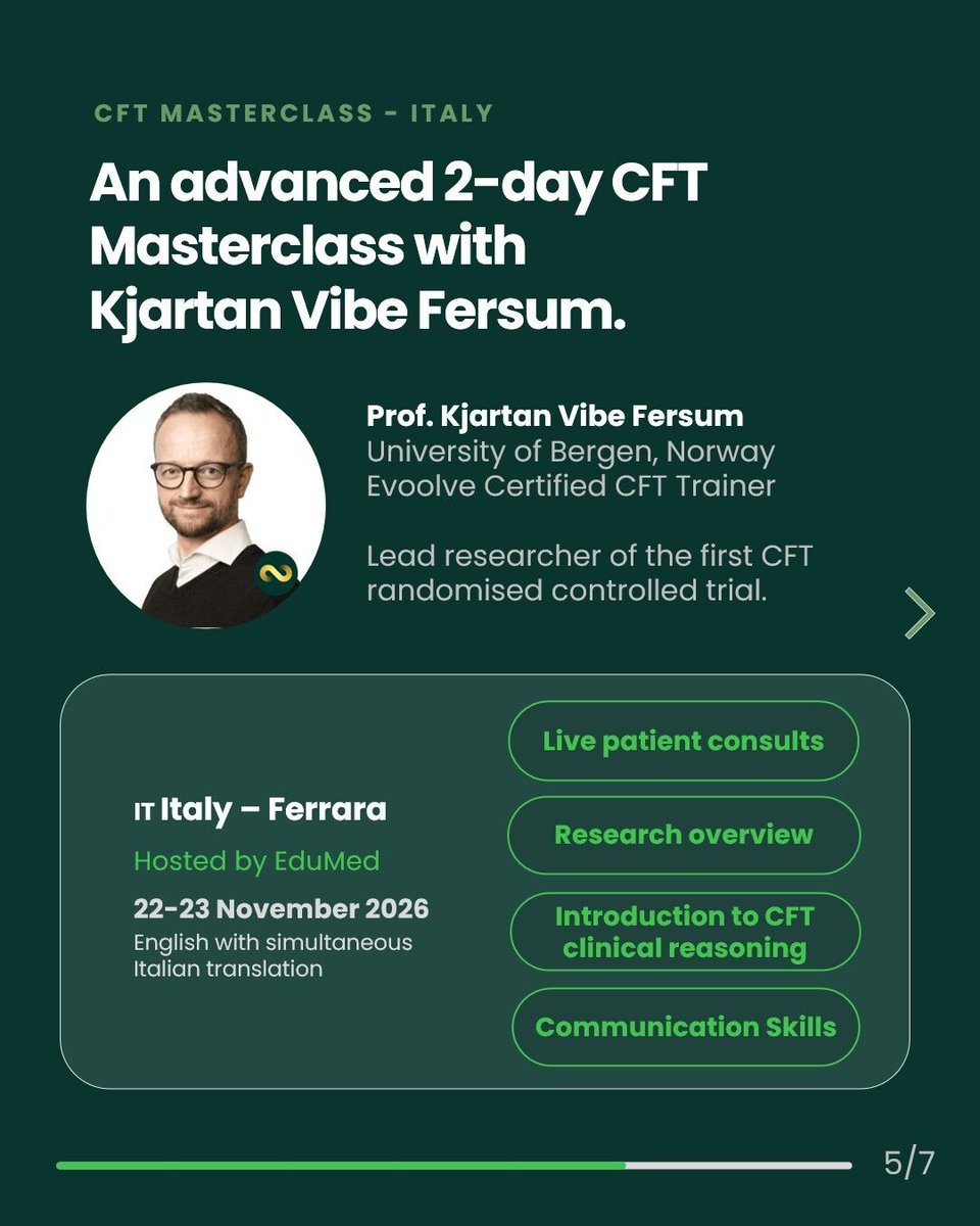 EvoolvePainCare's tweet photo. ✅ Register now and take the first step to becoming an Evoolve Certified CFT Practitioner. 🔗https://t.co/gLC95RUcUS https://t.co/2RscJ3vLTV