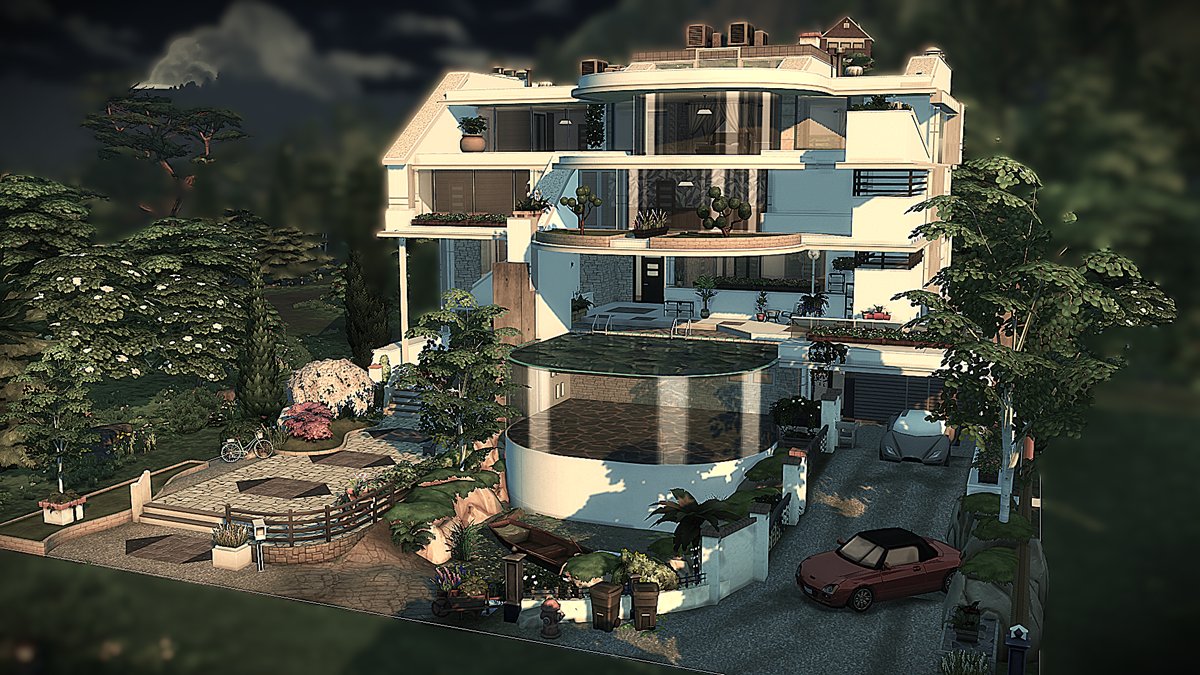Mone54T's tweet photo. Will finally upload...😅Thank you @EA @TheSims #ts4 for the Gallery fix...🥰#Spiralstaircase #Basegame and #cars and we can call it even...🤣 https://t.co/CtPdqinus7