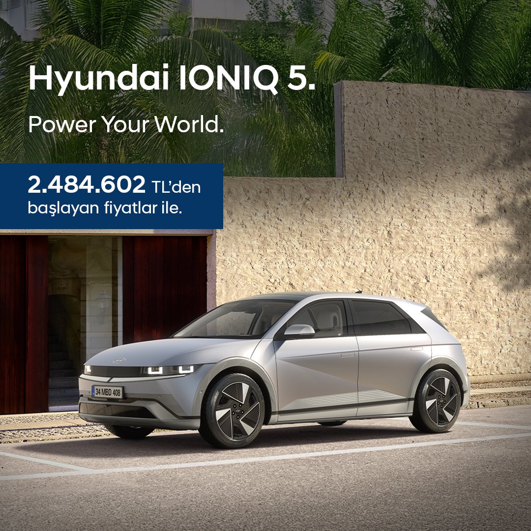 HyundaiMar's tweet photo. Hyundai IONIQ 5, temmuz ayına özel; 2.484.602 TL başlangıç fiyatıyla, Hyundai Mar’da sizi bekliyor.

Detaylı bilgi için👇

📞 0 (216) 311 20 18
💻 https://t.co/2JNDtUppTk

#MarGrup #Hyundai #HyundaiMar #HyundaiIONIQ5 #IONIQ5 https://t.co/Pw46kyMmaw