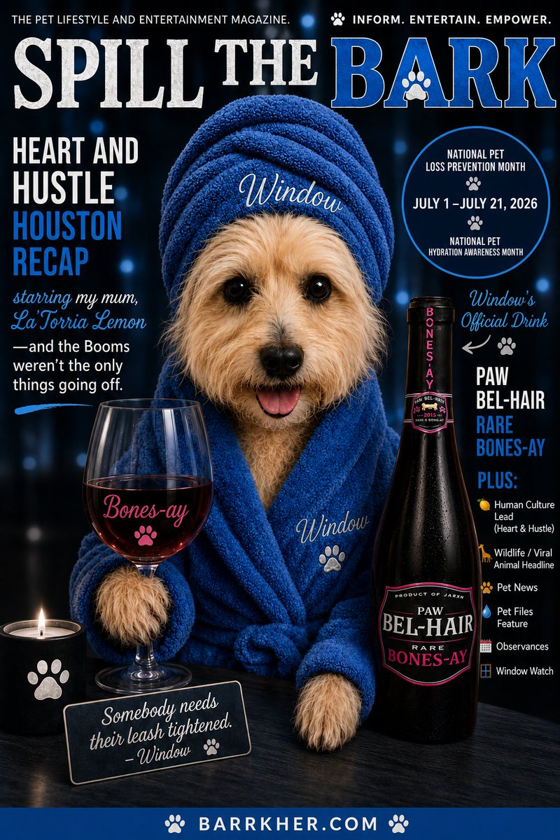 BarrkherApp's tweet photo. 🐾 THE BARK HAS DROPPED! 🐾

Spill the Bark is unleashed! 📰🐶

🍋 Heart &amp; Hustle tea
🦒 Wild moments
🐾 Pet news
🪟 Window’s take
Read now:
https://t.co/SD3eAJMza4
app direct: https://t.co/AFP7oZp7Ji
#SpillTheBark #Barrkher #PetNews #PetParents #PetCulture https://t.co/gWl9DBfK4Z