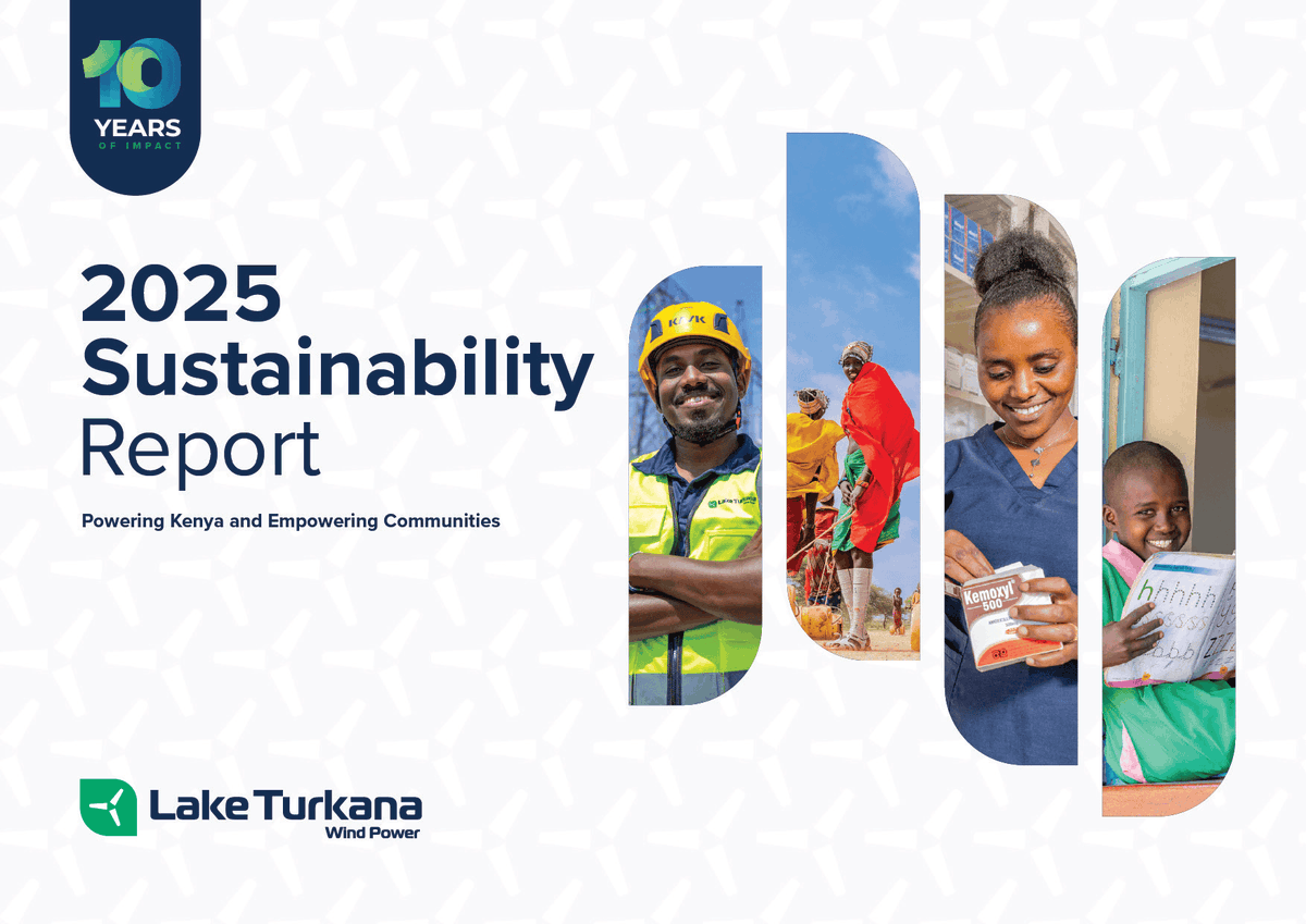 LTWPOfficial's tweet photo. The wait is finally over! We are proud to launch our 2025 Sustainability Report.

The report highlights our key achievements during 2025, our environmental, social and governance performance, and our continued commitment to powering Kenya sustainably while creating lasting value for our people, communities and stakeholders.

Follow this link to find out more https://t.co/cgEV0yFCIQ

#LTWP #WindsofChange #SustainabilityReport2025 #PoweringTheNation