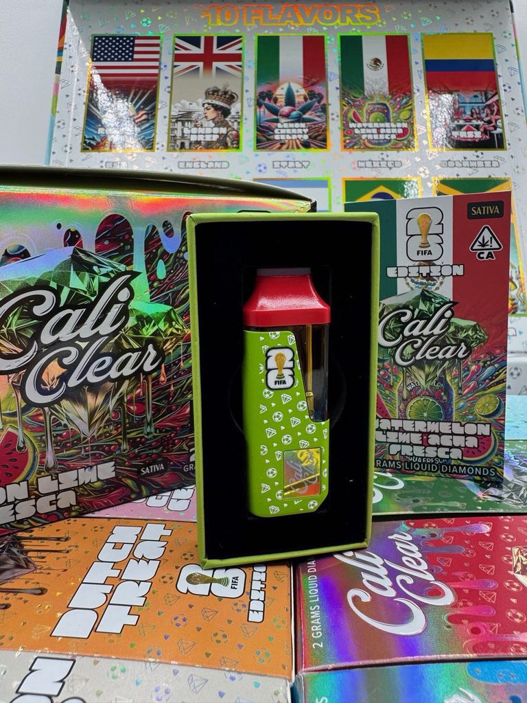weedshop99's tweet photo. Authentic 2G Cali Clear FIFA World Cup Edition
#พอตกัญชาพร้อมส่ง🍁
💚กลิ่นหอม
💚พกพาง่าย
📮https://t.co/ZxAHh1x10g
#กัญชาไฟฟ้า #กัญชากรุงเทพ #พอต #พอตใช้แล้วทิ้ง #พอตrelx #relxราคาถูก #relxมือสอง #relxinfinity #บุหรี่นอก #บุหรี่ไฟฟ้ามือสอง #บุหรี่ไฟฟ้า #พอตราคาถูก #พอตมือ2 https://t.co/X3LT8ZRh3z