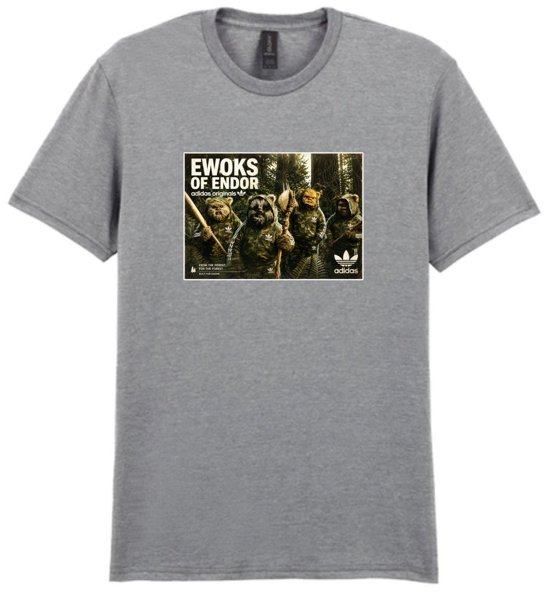 gibbo1012's tweet photo. The Ewoks of Endor forest custom t-shirt. £22 inc tracked postage, all sizes and colours available. #ewoks #endor https://t.co/qvjAxT7xcZ