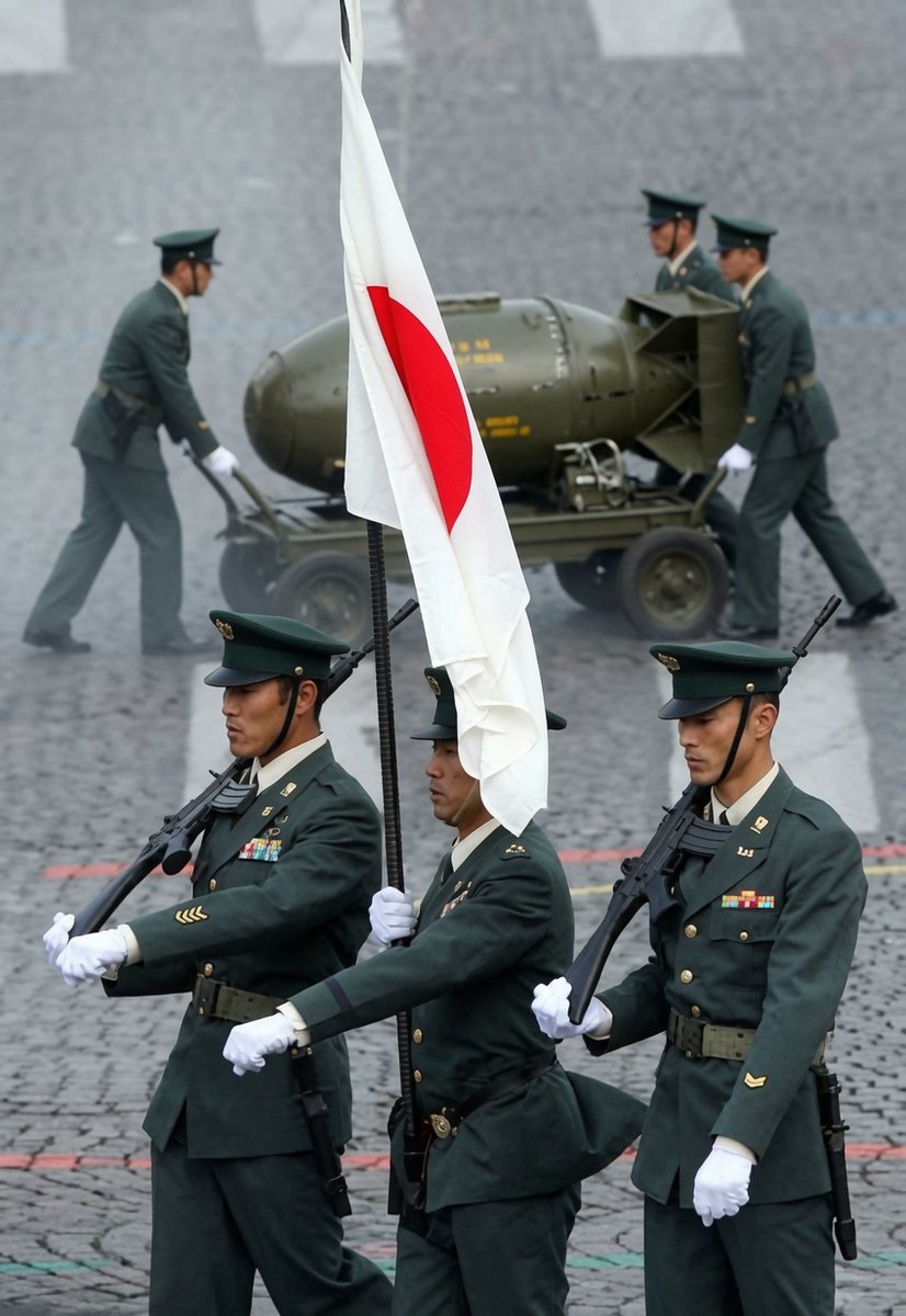 harukaawake's tweet photo. 🇯🇵 Enough time has passed. World War II ended in 1945. It's time for Japan to get a nuclear weapon.

The Chinese communists threaten us every single day and they're armed with nukes. It's time for Japan to rearm itself. https://t.co/CXm7kixiye