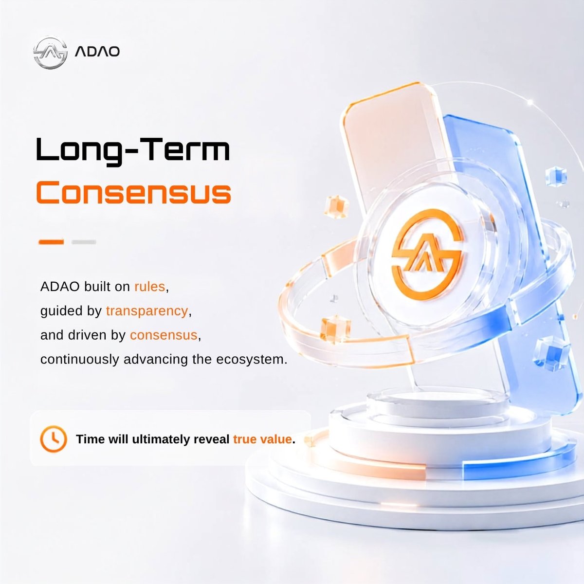 AKASOfficial_'s tweet photo. What truly stands the test of time
is never short-lived hype,
but unwavering consistency and commitment ๐ฅ
ADAO
Builds order through rules,
cultivates trust through transparency,
and moves forward through consensus ๐
#LongTermism #ValueConsensus #RulesThatGuide https://t.co/inBgwu32uJ