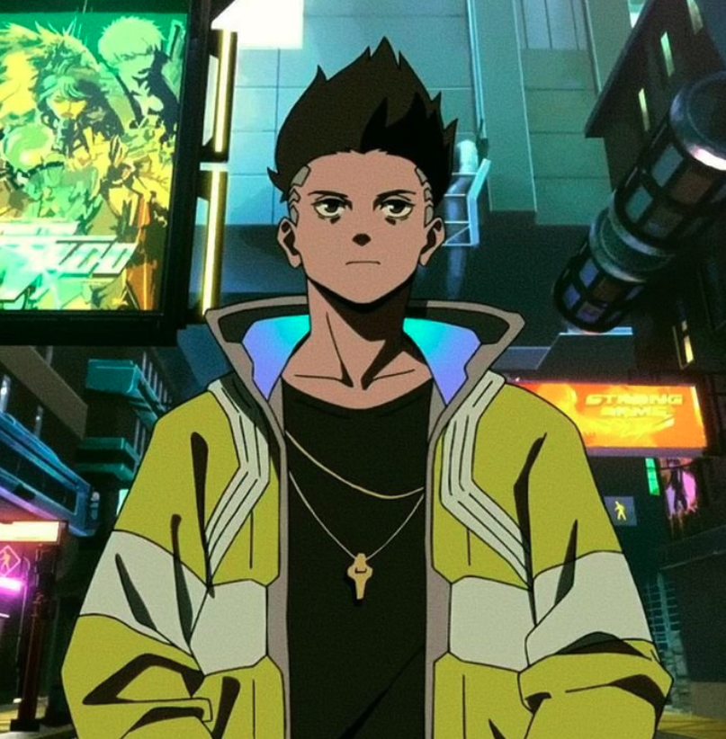 AboutMusicYT's tweet photo. Jungkook goes viral with his outfit, looking like David Martinez from Cyberpunk. https://t.co/5BfaYCovRz