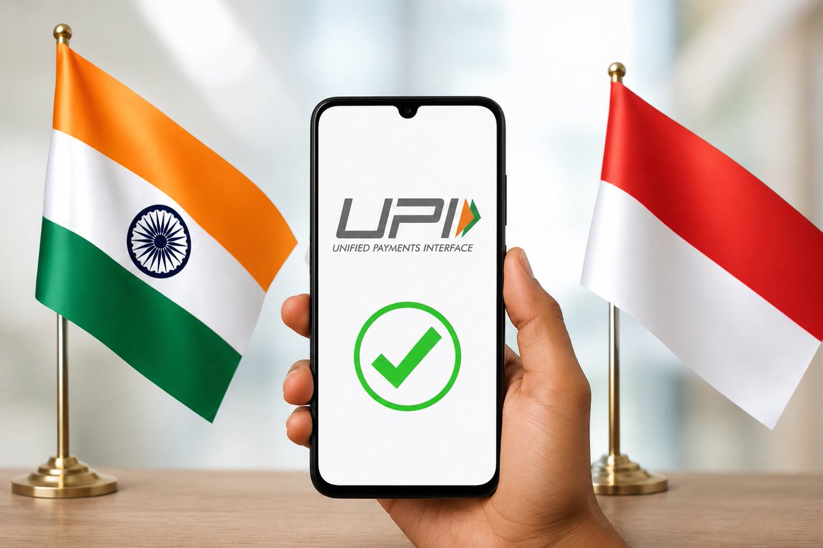 moneygurusumit's tweet photo. 🇮🇳🇮🇩 Another step toward a borderless payment network.

India and Indonesia are connecting UPI and QRIS, allowing users to make seamless cross-border digital payments.

UPI isn't just expanding...

It's becoming global. 🔥 https://t.co/D4FV8br4w9