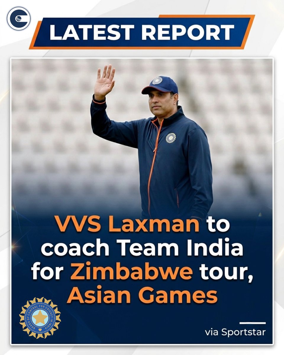 circleofcricket's tweet photo. Head coach Gautam Gambhir will remain with the senior team, as the Asian Games coincide with the opening leg of Indiaโs home series against West Indies. VVS Laxman is set to take charge of the squads traveling to Zimbabwe and Japan.
#ZIMvIND #AsianGames #INDvWI #TeamIndia https://t.co/TBJHEX34Qn