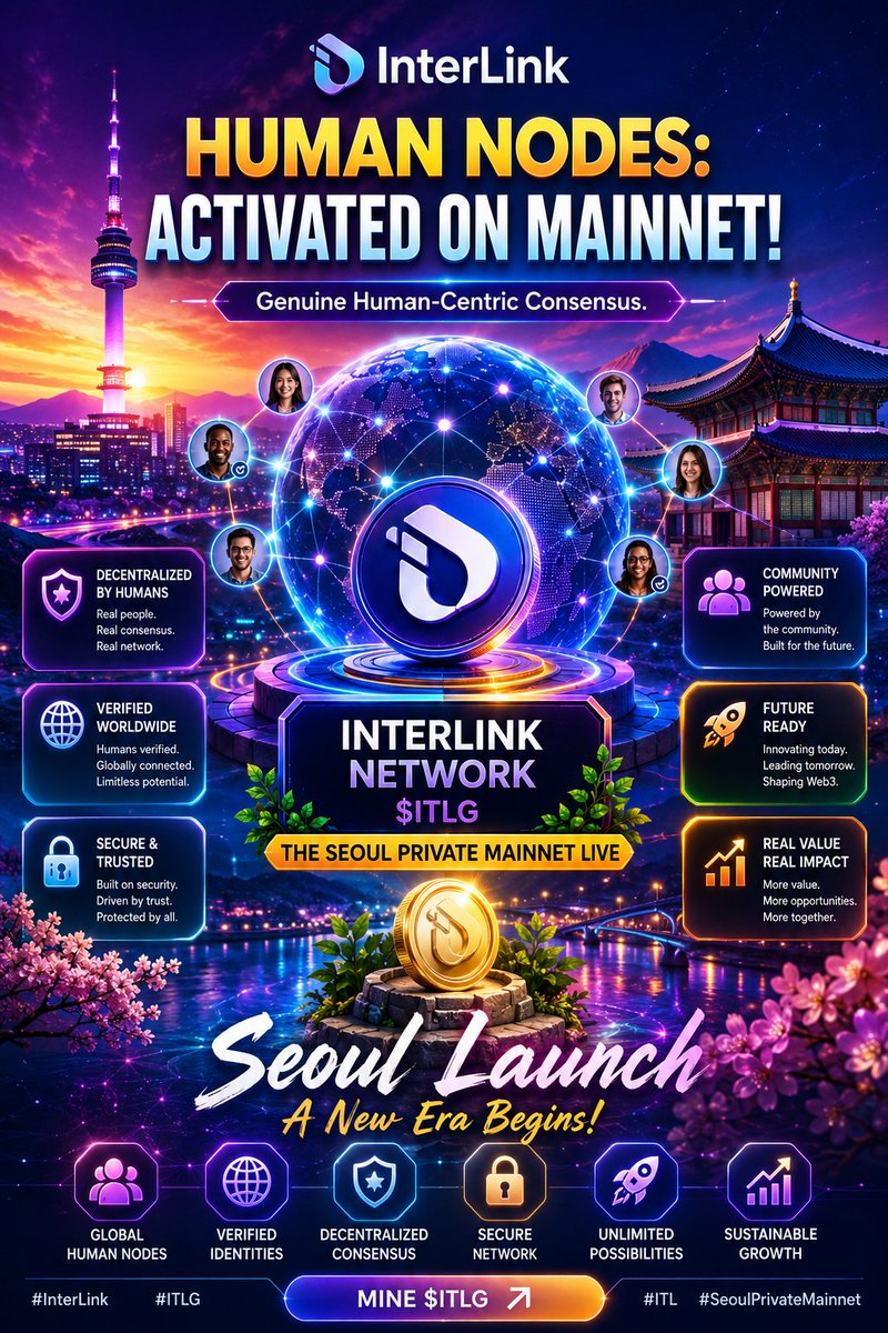 shiva3336's tweet photo. 🌐 InterLink Human Nodes ఇప్పుడు Mainnet‌లో యాక్టివ్!
నిజమైన మనుషుల ఆధారిత వికేంద్రీకృత నెట్‌వర్క్‌తో Web3 భవిష్యత్తు ప్రారంభమైంది. 🚀
#InterLink #ITLG #ITL #HumanNodes #Mainnet #Web3 #Blockchain https://t.co/L6EaIhcj1r