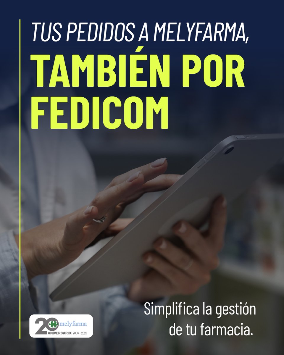 melyfarma_es's tweet photo. ¿Ya utilizas #Fedicom en tu #farmacia? 📲 Entonces también puedes realizar tus pedidos a #Melyfarma desde este protocolo. Sin llamadas y en pocos clics. ¡Contacta con nosotros para saber más! https://t.co/jtyAyztkQH