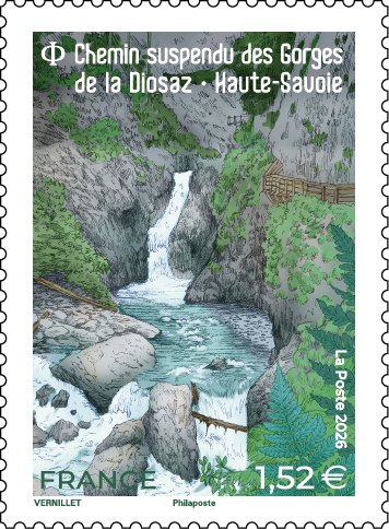 toutsurletimbre's tweet photo. ⏳J-3 ! avant le Premier Jour du #timbre sur le chemin suspendu des Gorges de la Diosaz en Haute-Savoie, une « merveille des Alpes ».
#philatelie #tourisme #alpes #hautesavoie #randonnee #frenchstamps https://t.co/5kNtOoEoJj