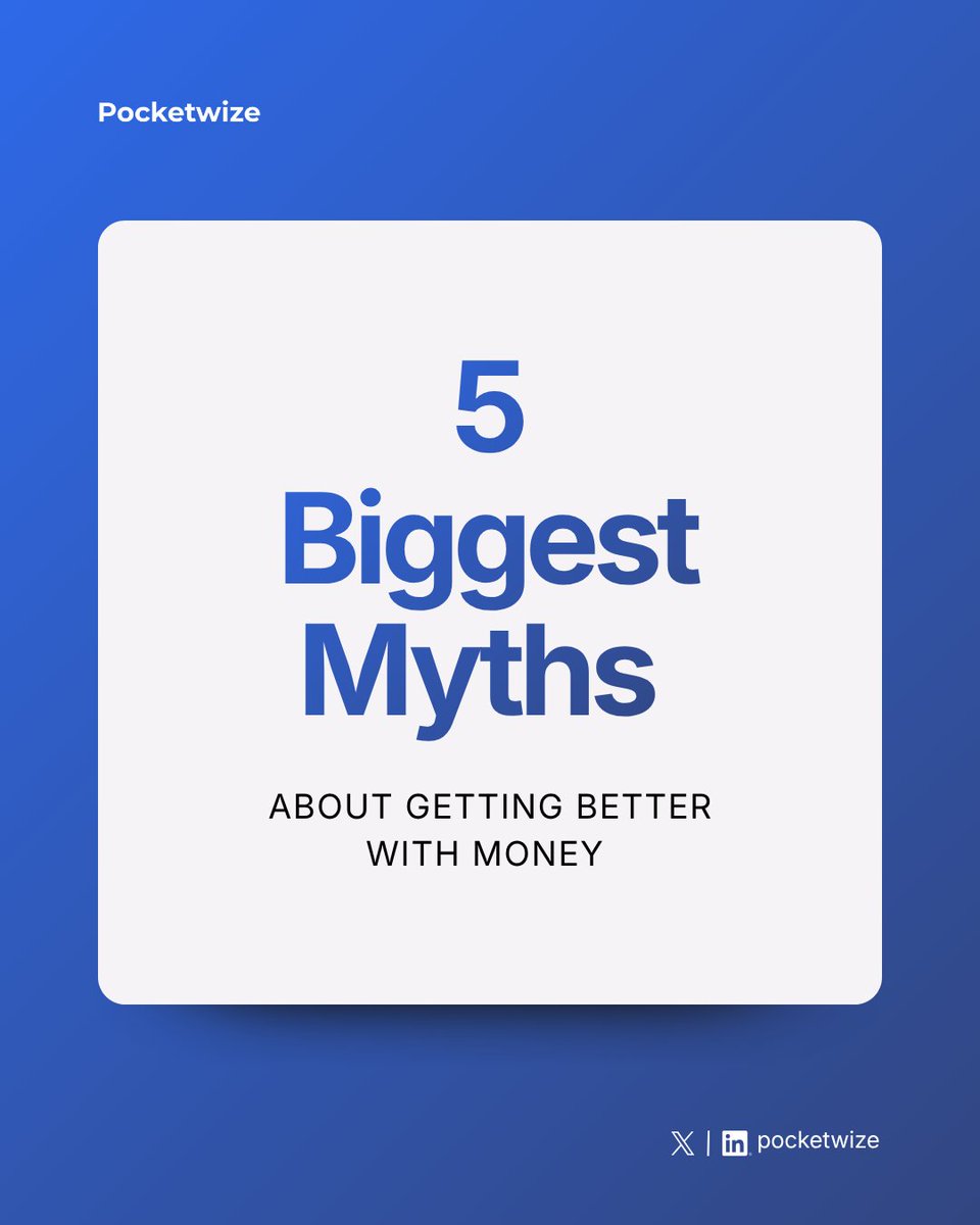pocketwize's tweet photo. 5 myths that keep people from improving their financial lives — debunked. https://t.co/ZxE5yX9eql