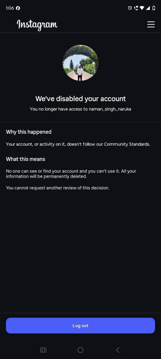 naruka18805's tweet photo. @instagram My acount was removed by mistake , i always followed all policies and have only uploaded my laughing videos , please help me here team i had 35k followers https://t.co/ZKHfwDgN2I