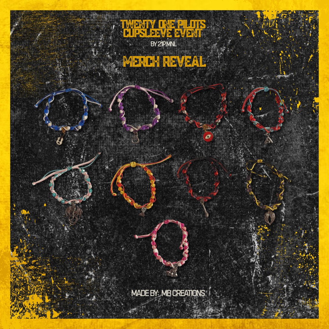 21pmnl's tweet photo. “A car, a torch, a death”... or a bit of No Phun Intended? 🗝️🌅

Introducing the official CSE Discography Bracelets! We're throwing it back to NPI, through Self-Titled, up to Breach. 🧵✨ https://t.co/vxuMNtMBtE
