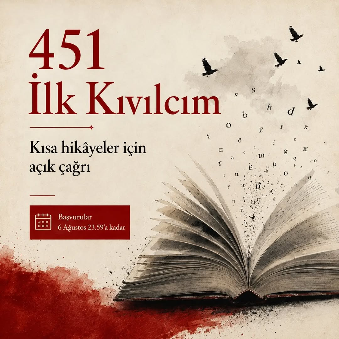 451atolye's tweet photo. 🎉451 İlk Kıvılcım yeni çağrısıyla yayında.

Tüm promptlar, katılım şartları, hediye kitap setleri ve başvuru formu:
👉https://t.co/vCvoJn5Sic
👉https://t.co/9ThCzBCA2p
Kıvılcım bizden.
Hikâye senden.

#451Atölye #451İlkKıvılcım #KısaHikaye #YaratıcıYazarlık #Öykü https://t.co/DMUit7gZY3