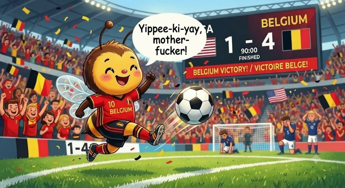 neocyclopi's tweet photo. "Yippee-ki-yay, motherfucker!"
The Full Soccer US Team is Out! #WorldCup2026 #USMNT
🇺🇸 #USA 1⚽ - 🇧🇪 #Belgium 4⚽⚽⚽⚽ #USABEL
#TrumpCard 🟥 #FIFA2026