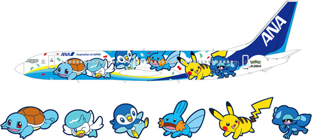 Aviation_Wire's tweet photo. ANA、ポケモンジェット青は737　12月以降国内線、ポケモンGOは6空港 
https://t.co/Pu4uZgYGws

ポケモンジェット3号機のデザイン発表。ANAのコーポレートカラーであるブルーが基調の737-800（JA56AN）が国内線に12月以降就航します。 https://t.co/vDhuXytpO3