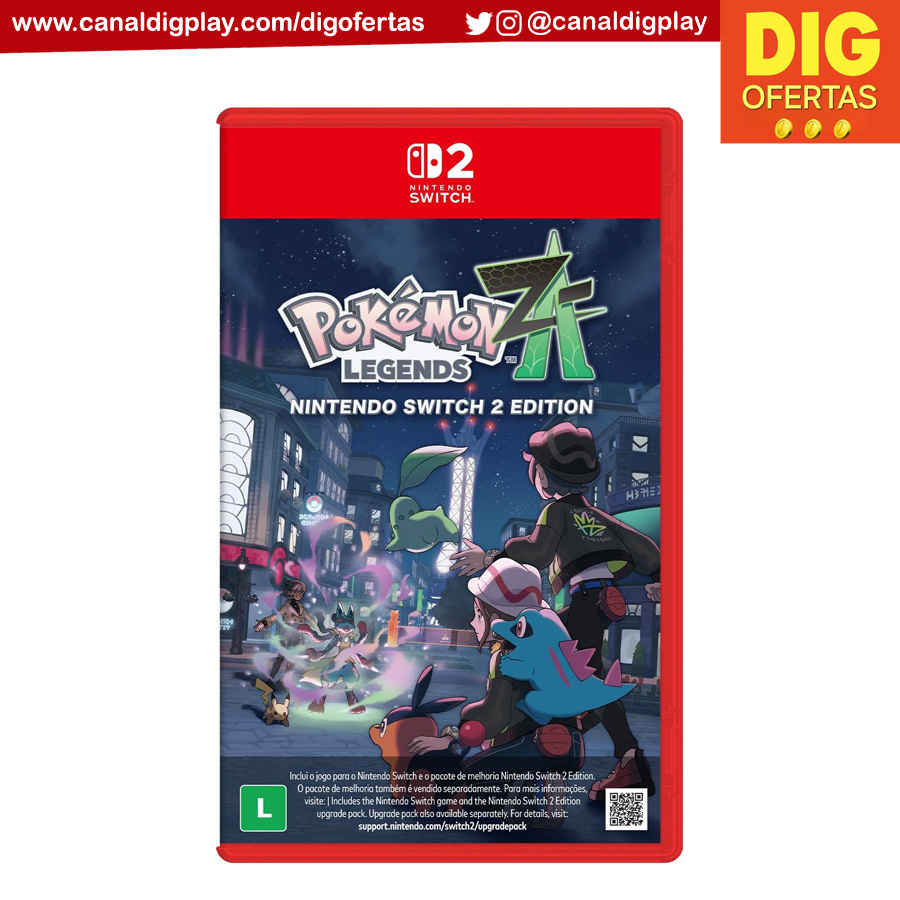 CANALDIGPLAY's tweet photo. ⚠️ ALERTA DESCONTO ⚠️

POKEMON LEGENDS ZA (SWITCH 2)
🇧🇷 Midia Nacional

💳 De R$ 439 por R$ 314 em até 10x sem juros!
🏷️ Resgate o cupom PRIMEIRO7DO7 no anúncio ou no carrinho
- Exclusivo para membros PRIME (grátis 30 dias e pode cancelar quando quiser)

  🛒Faça sua compra aqui: https://t.co/qHhgWGPe0g