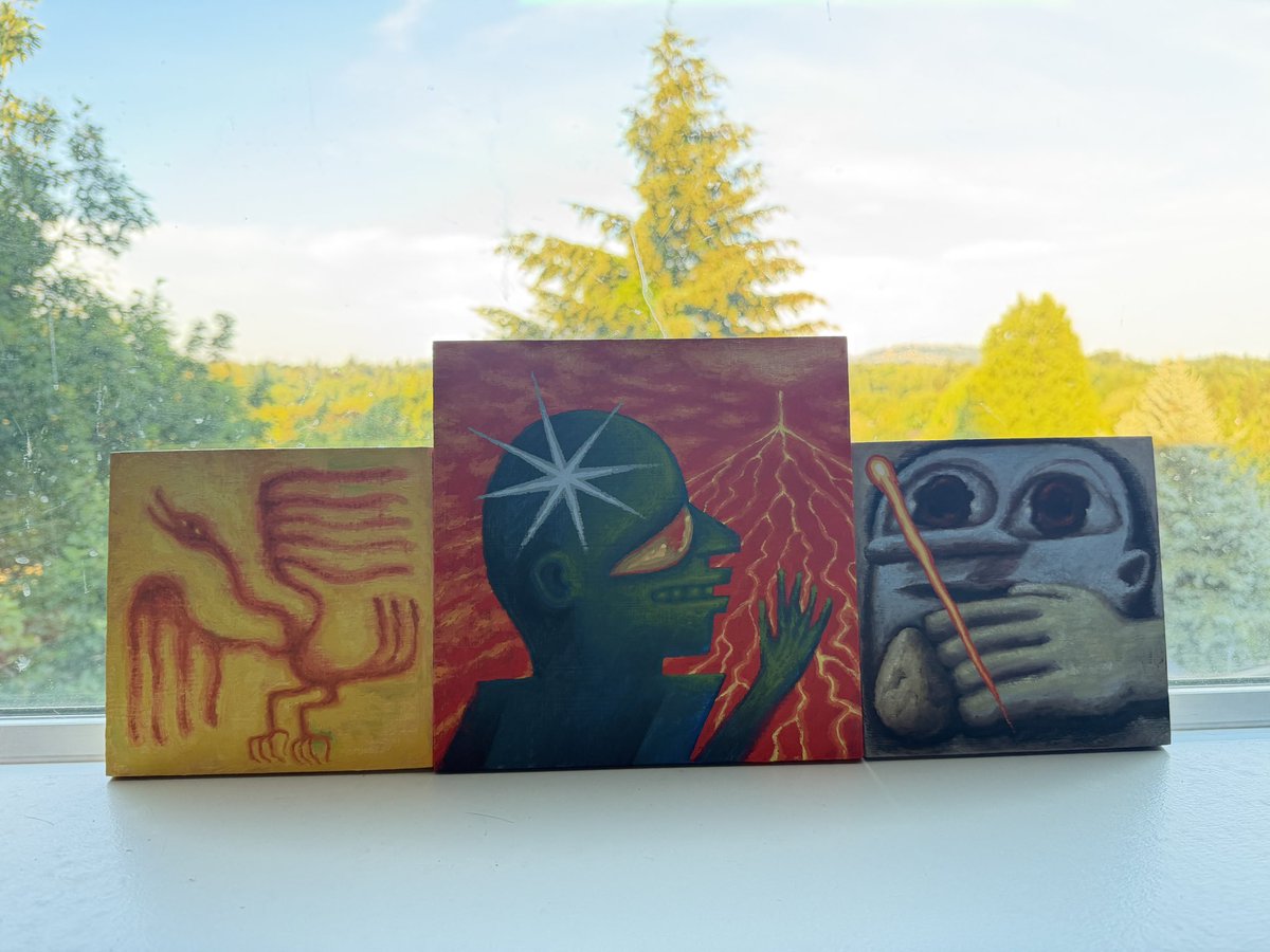 steppejake's tweet photo. If I had a million dollars I’d own everything @jurndan ever painted https://t.co/uMujz3Mx26