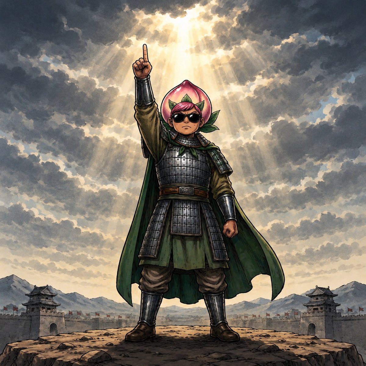 momo_kozou's tweet photo. バイプレイヤー隊、もも小僧です🍑

7/7、今日は役目を果たす日🏹⚔️
しっかりと存在感を示してさしあげましょう🔥

勝負はこれからです👹
覚醒の一撃、とくとご覧あれ💥
#777決戦 #アサヒ軍 #2026夏の陣 https://t.co/5VAbyPzD3C