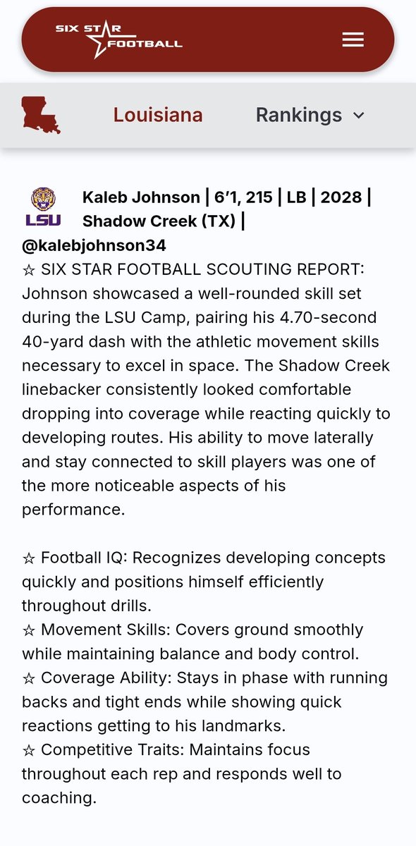 Kaleb Johnson tweet media