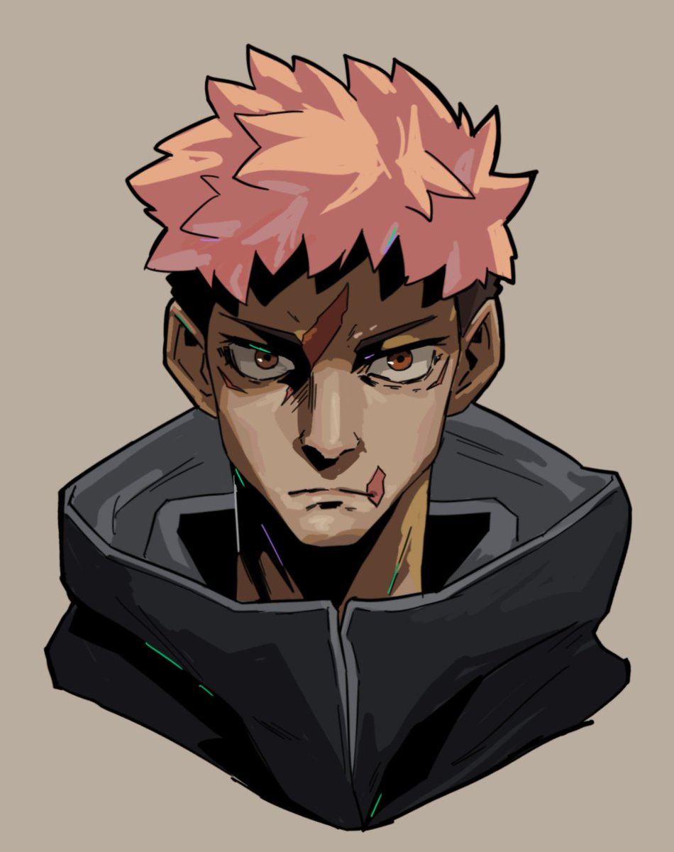 capscize's tweet photo. portraits i drew of yuuji and megumi to study the hades art style https://t.co/uFLFInDpxy
