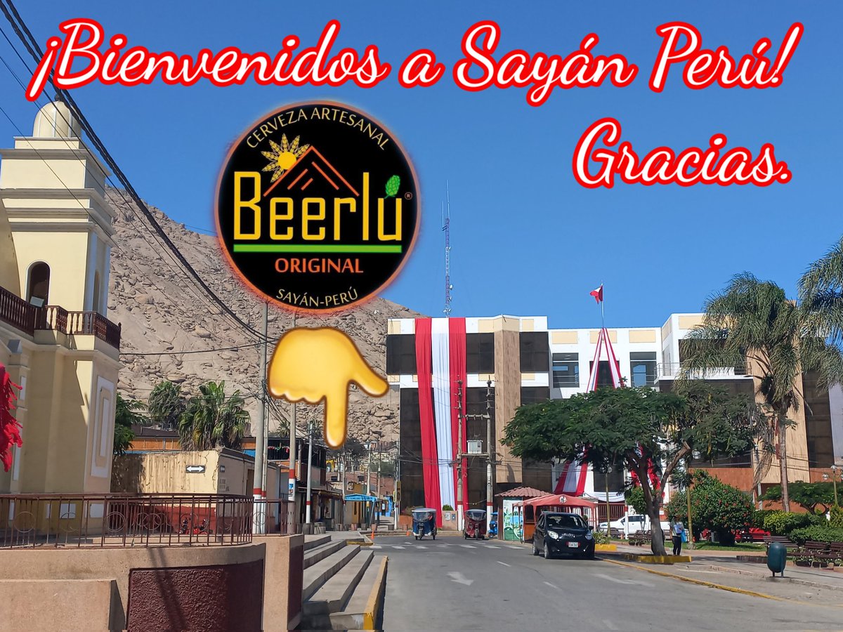 beerlu2016's tweet photo. Bienvenidos a Sayán Perú. Gracias familiares, amigos y visitantes. Cerveza artesanal Beerlú Original, desde el año 2016 llevamos con amor y respeto nuestra Marca PERÚ . Pequeños lotes hechos a mano y fermentados al clima. 100% cebada cervecera. #LoNaturalYSaludableEsVida https://t.co/Pc9x4NvGz6