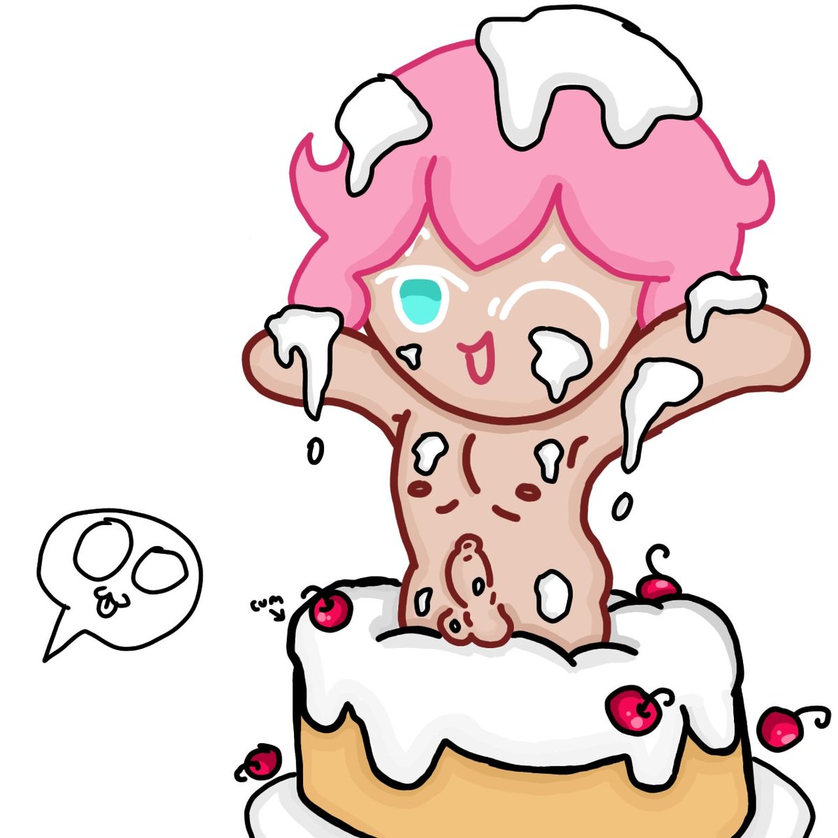 wilsonboibruh's tweet photo. @crepebewwy_ Happy (late) birthday! "A cake surprise 👅" #problemcookie https://t.co/n5VKK1I5gc
