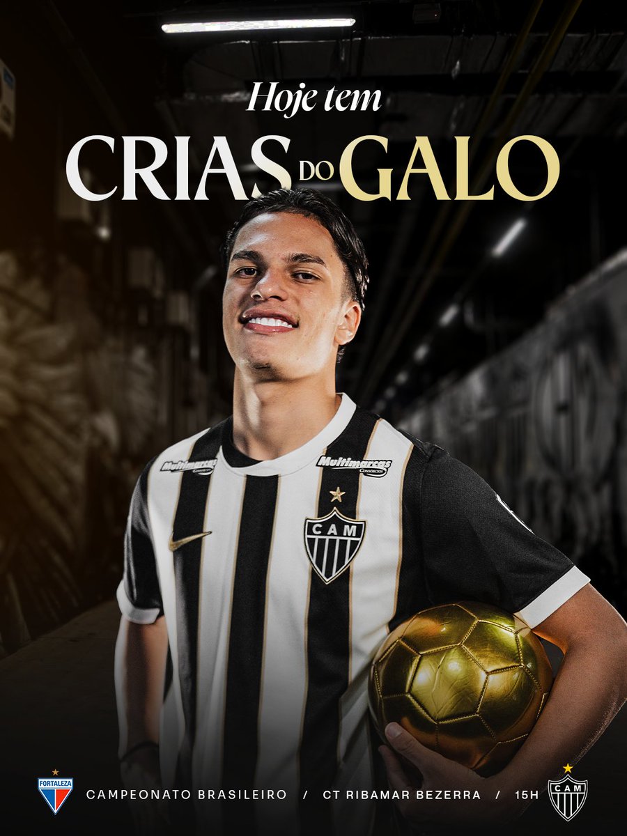 GaloNaBase's tweet photo. 🐔 HOJE TEM CRIAS DO GALO!
🆚 Fortaleza
🏆 Campeonato Brasileiro Sub-17
⚙️ 7ª rodada
🕒 15h
🏟️ CT Ribamar Bezerra
📺 Não haverá
#CriasDoGalo #BrasileiroSub17 #FORxCAM 🏴🏳️ https://t.co/7vlIGXsJuv