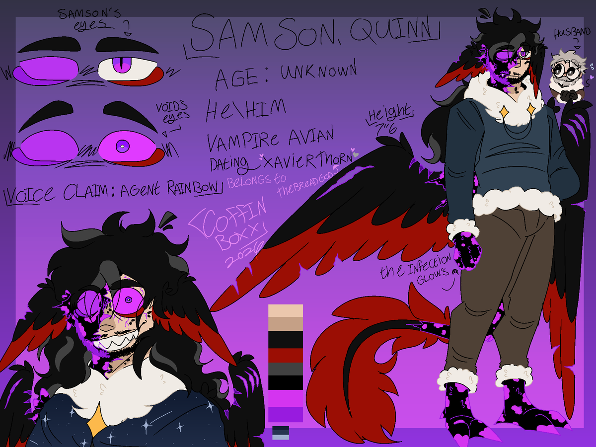 coffinboxx's tweet photo. Gulps hi- I only here to support my brotha BUT I guess I can post my MC sona
Samson... and how many smps i plan to use him for- anyways he is married to my besties oc xavier thorn... who belongs to TheBreadGod_ #Mcrp #smpoc #Mcsmp #oc #sona #SMPfandom https://t.co/4Fh6els0np