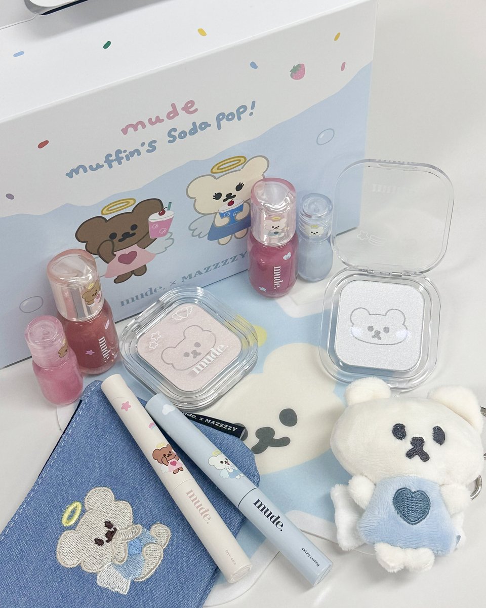 mude_jp's tweet photo. ✧･ﾟ mude × mazzzzy *✧･

このGift Box、全部ほしい？🧸

mazzzzyコラボ RTキャンペーン開催！
mazzzzyコラボ全アイテムが入った
スペシャルGift Boxを
抽選で3名様にプレゼント🎁

🩵応募方法
① @mude_jpをフォロー
② RT & いいね♡
③ Googleフォームを入力して応募完了！

📅応募締切：7月15日（水）
※当選者の方にはDMにてご連絡いたします。

👀https://t.co/NnpXQVYPVn