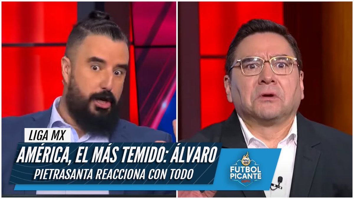 dramaton69's tweet photo. @stbvld Te faltó poner que en fútbol picante (un show de ESPN que sale en YouTube también) hay un estupido llamado Álvaro Morales que odia al chivas más que hacer ejercicio (izquierda), y Jorge Pietra Santa que lo apoya con todo (derecha) https://t.co/m9oJb1jRMD