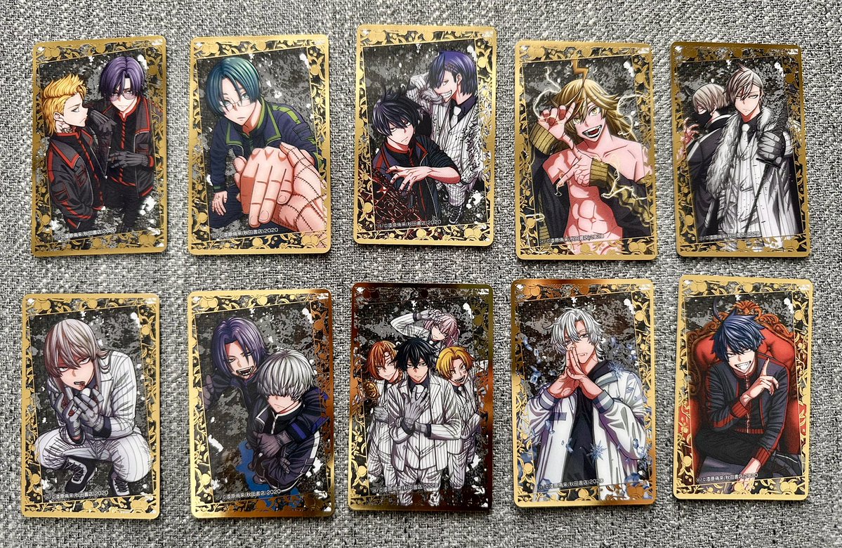 tougenanki's tweet photo. 桃源暗鬼箔押しクリアカードが明日7/8から全国のアニメイト店舗とアニメイト通販で発売開始でーす！
といいつつ皆様が事前に沢山予約をしてくれたのでクリアカード発売前に追加製造が決定しました🎉
一時的に品切れになっちゃうお店もあるかもしれませんが在庫が復活する見込みあるので焦らずに。すぐ手元にほしいよ、という方はお早めにゲットして下され！
これ実物めっちゃ良いですよ🦛金ピカで綺麗だしサイズも良い。
